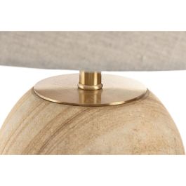 Lampara Sobremesa Item Home DKD Home Decor Natural Beige 36 x 52 x 25 cm
