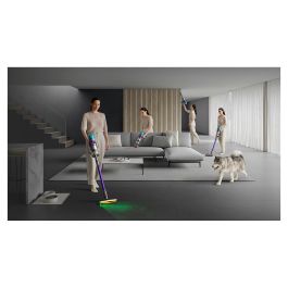 Dyson Gen5Detect Absolute Aspiradora escoba 2 en 1 con pantalla LCD y filtro HEPA, sin bolsa, color Púrpura, 70 min de autonomía