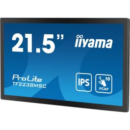 Iiyama Monitor Táctil 22" Full HD IPS TF2238MSC-B1, 1920x1080, HDMI, DP, USB, VESA 100x100, Negro
