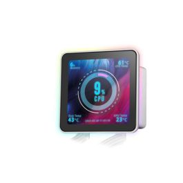 Mars Gaming ML-VISIONPRO240 Refrigeración Líquida 240mm, Pantalla IPS 4' ARGB, Blanco