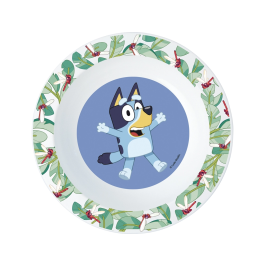 Stor Set Plato, Cuenco, Vaso, Cuchara y Tenedor Bluey (apto para microondas) Edad mínima 6 meses