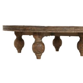 Mesa de Centro Home ESPRIT Natural 100 x 100 x 30 cm Mesa de Centro Home ESPRIT Natural 100 x 100 x 30 cm