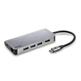 NGS WonderDock8 Docking Station USB-C 8 en 1 con 3xUSB 3.0, HDMI 4K, USB-C PD 60W, RJ45 Gigabit y Lector SD/TF de Aluminio Precio: 40.68999979. SKU: S0235982