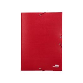 Carpeta Proyectos Liderpapel Folio Lomo 90 mm Carton Forrado Roja