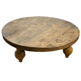 Mesa de Centro Home ESPRIT Natural 100 x 100 x 30 cm Precio: 491.79000057. SKU: B1CSQ24HZE