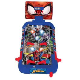 Lexibook Pinball Electrónico Spiderman JG610SP Juguete para Niños +5 Años con Luces y Sonidos