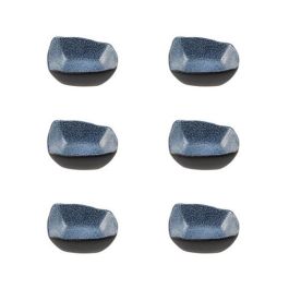 SUMMA Io Granilla Bol Azul 19 cm H 5 cm - Gres Vitrificado, Azul-Negro (6 Unidades) SUMMA Io Granilla Bol Azul 19 cm H 5 cm - Gres Vitrificado, Azul-Negro (6 Unidades)