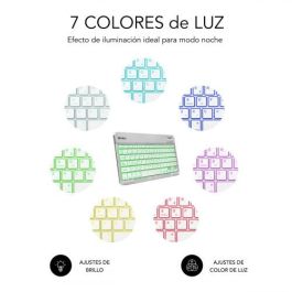 SUBBLIM Teclado Smart Backlit BT Keyboard Silver