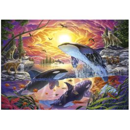 Educa 20259 Puzzle 4000 Piezas para Adultos: Diseño Orcas y Lobos, Gran Formato 136x96 cm, Edad Recomendada +14 Años