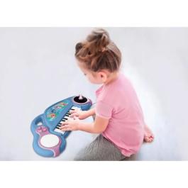 Lexibook LEXK704D Piano electrónico de Stitch para niños con efectos de luz