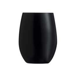 Chef & Sommelier Vasos Altos Krysta Primary Black Negro 36 cL - Juego de 6, Brillo Excepcional, Extra Resistente, Apto Lavavajillas