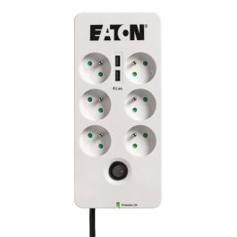 Eaton Protection Box Supresor de Sobretensión y Caja de Protección con 6 Tomas FR, 2 Puertos USB y Protección Tel/Internet 10A 2,50 kVA Precio: 52.98999948. SKU: S7114993