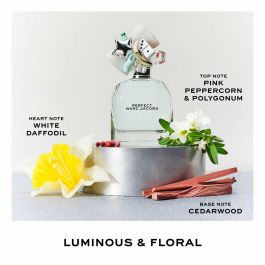 Marc Jacobs Perfect Eau de Toilette para Mujer 50 ml Vaporizador. Fragancia Floral Amaderada Fresca con Notas de Narciso y Cedro.