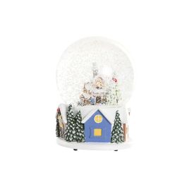 DKD Home Decor Bola Musical Navideña Adorno Fantasía Multicolor para Decoración 10x10x13 cm (Pack 4 Unidades)