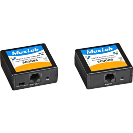 MUXLAB Kit Transmisor-Receptor de Audio Digital (Cat.5) Extensión de Señal hasta 150m