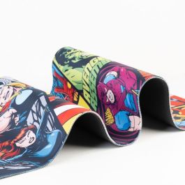 ERIK Alfombrilla Gaming Marvel Avengers Los Vengadores 80x35cm, Tapete impermeable de alta densidad con base antideslizante