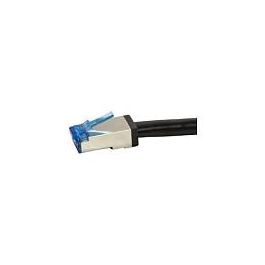 LogiLink CQ7083S - Cable de Red Exterior (Outdoor) CAT.6A S/FTP, RJ-45, 7.5 Metros, Negro, para Condiciones Extremas (-40°C a 65°C)