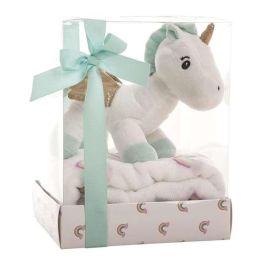 Peluche unicornio 26 cm con manta coralina 90x75 cm - modelos surtidos Precio: 14.49999991. SKU: S2407898