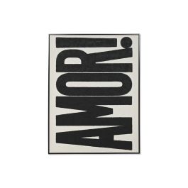 Cuadro Home ESPRIT Amor! Blanco Negro Moderno 103 x 4,5 x 143 cm Cuadro Home ESPRIT Amor! Blanco Negro Moderno 103 x 4,5 x 143 cm