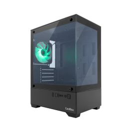 Coolbox GM200 Vision Lite Caja PC Gaming Compacta de Cristal Templado y Acero para Placas M-ATX/ITX
