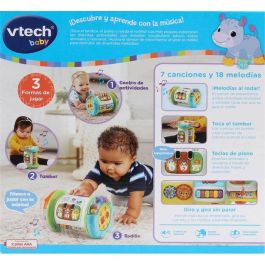 Vtech Rodillo mágico 3 en 1 Multiactividades con 3 botones LED de colores, luces y sonidos para bebés de 6 a 36 meses, 25x15x24,1cm Vtech Rodillo mágico 3 en 1 Multiactividades con 3 botones LED de colores, luces y sonidos para bebés de 6 a 36 meses, 25x15x24,1cm