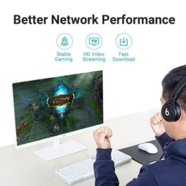 Vention Cable de Red RJ45 UTP Cat.6A IBIBI 3m Negro