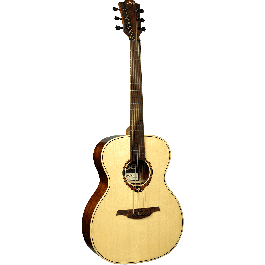 LAG Tramontane 88 Guitarra Acústica Auditorium Tapa Abeto Engelmann Macizo Barniz Brillante Natural