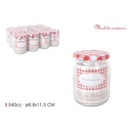 Bote de vidrio con tapa 540 cc - To540 - Inde (12 Unidades)