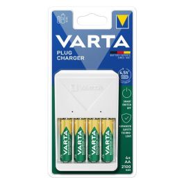 Varta 57657101451 Cargador Pilas 2 o 4 AA/AAA y 4xAA 2100 mAh, Carga Lenta, Voltaje Universal