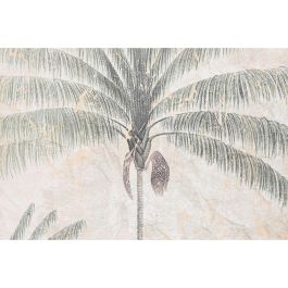 DKD Home Decor Lienzo Colonial Verde y Beige con Palmeras 2.8 x 180 x 138 cm (2 Unidades) Papel y Abeto