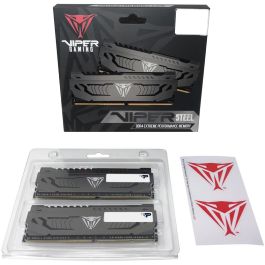 Patriot PVS416G320C6K, Kit de Memoria RAM DIMM DDR4 Viper Steel 16GB (2x 8GB) 3200MHz, Dual-Kit, XMP, Gris