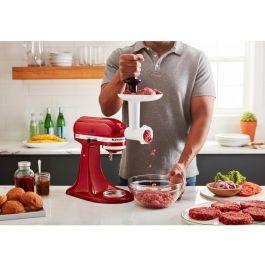 Kitchenaid 5KSMFGA Accesorio Picadora de Carne con Cuchilla de Acero Inoxidable, para Carnes, Pescados y Verduras