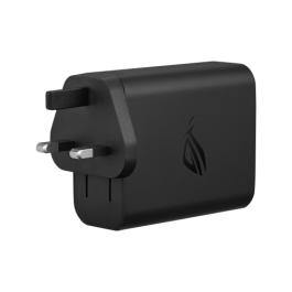 ASUS AC140-01 3C1A Cargador USB-C GaN 140W con Carga Rápida y 3 Puertos Tipo C, Negro EU+UK