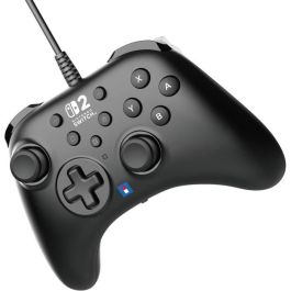 Hori 4961818039810 Mando con Cable Horipad para Nintendo Switch y Switch 2, Botón C, Botones Programables Traseros, Negro