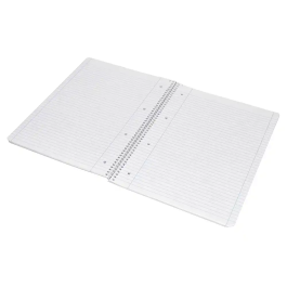 Liderpapel Cuaderno Espiral A4 Tapa Blanda 80 Hojas 75gr Horizontal Con Margen Azul