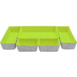 Confortime Set de 5 Organizadores de Fieltro 27.5 x 20 x 5.3 cm (6 Unidades)