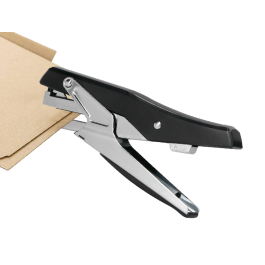 Q-connect Grapadora Tenaza kf14867 Metalizada Negra Tacto Suave Capacidad 25 Hojas Usa Grapas 24/6 y 26/6