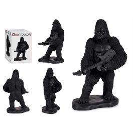 Gorila con Guitarra Negro - Giftdecor - Resina - 17.5x38x27 cm (3 Unidades) Precio: 60.5899998. SKU: S3609542