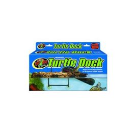 ZooMed Plataforma Flotante Auto-Nivelable Isla Turtle Dock para Tortugas Acuáticas, Asiento para Asoleo y UVB - Tamaño Pequeño