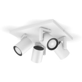Philips Hue Foco Argenta inteligente White and Color ambiance, Bluetooth, LED GU10, 4 luces, blanco, regulable