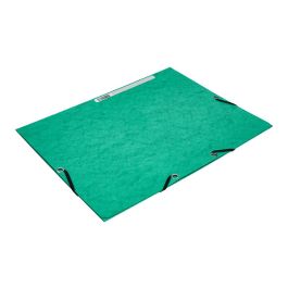 Carpeta Q-Connect Gomas Kf02168 Carton Simil-Prespan Solapas 320x243 mm Verde