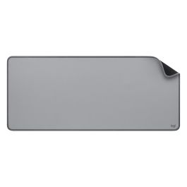 Logitech DESK MAT Studio Series Alfombrilla de Escritorio Antideslizante, Resistente a Derrames, 700 x 300 x 2 mm, Gris Medio