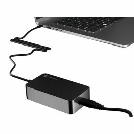 NATEC Grayling Adaptador e Inversor de Corriente Universal USB-C 45W 110-240V Negro con Cable USB Tipo C