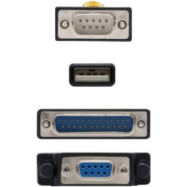 Nano Cable 10.03.0002 Convertidor USB a Serie para Impresoras, USB Macho a DB9 Macho y DB25 Macho, 1.8m