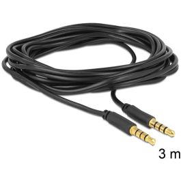 DeLOCK Cable de Audio 3.5mm Macho a Macho St/St, 3 Metros, Negro