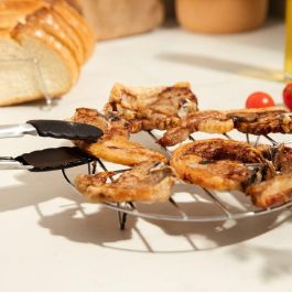 Cecotec 04995 Kit de Accesorios para Freidora de Aire Cecofry - Molde Pizza, Molde Repostería, Rejilla, Pinzas, Pulverizador Aceite, Negro, Acero Inox.