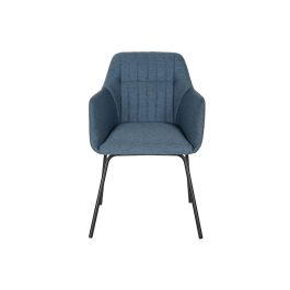 Silla Scandi DKD Home Decor Azul Negro 56 x 83 x 55 cm