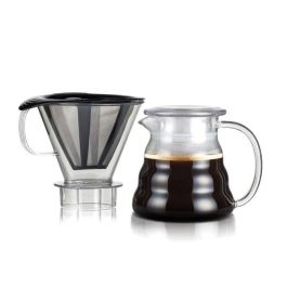 Bodum BOD0699965445553 Cafetera MELIOR con filtro de malla permanente de acero inoxidable, 5 tazas, 0.6 L