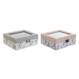Relojero Tradicional DKD Home Decor Lila Rosa Palo 19.5 x 9.5 x 22.5 cm (2 Unidades) Precio: 44.79000009. SKU: B1GLT9XT7X