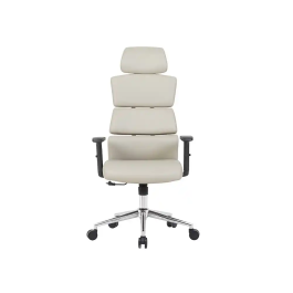Q-connect Silla de Dirección Aurea Similpiel Gris, Alto Máximo 1400 mm, Ancho 520 mm, Profundo 510 mm, Ruedas Premium